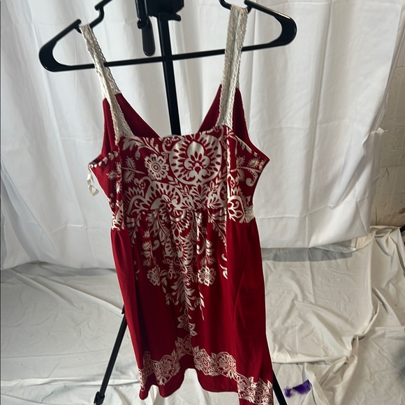 Maurices Red and White Embellished Cocktail Dress - Picture 3 of 3